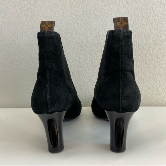 Louis Vuitton Uniform Suede Monogram Booties 38.5 - Picture 6 of 10